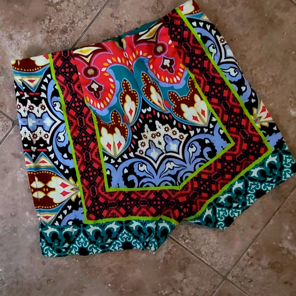 Bright Boho Print Shorts